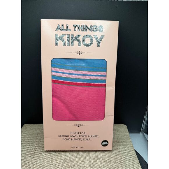Kikoy SARONG, BEACH TOWEL, BLANKET, PICNIC BLANKET, SCARF New - Picture 1 of 3